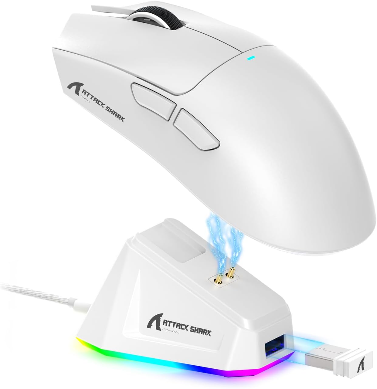 Attack Shark Wireless Gaming Mouse PAW3311 X11 Lightweight with RGB Charging Dock Attack Shark Wireless Gaming Mouse PAW3311 X11 Lightweight with RGB Charging Dock